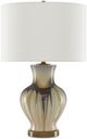 Currey & Company Muscadine Brown/Cream/Off-White Table Lamp-1