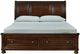 Millennium® by Ashley® Porter Rustic Brown King Sleigh Storage Bed-1