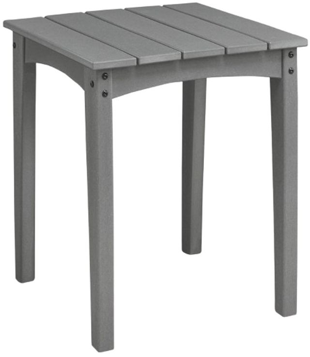 Signature Design by Ashley® Lone View Bay Gray Plastic Outdoor End Table-0