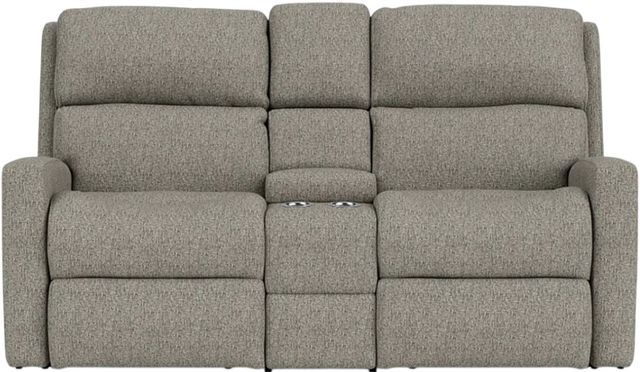 Flexsteel® Customizable Catalina Manual Reclining Loveseat with Console-1