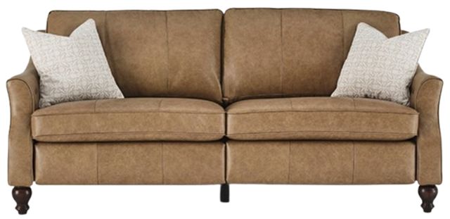 Best® Home Furnishings Customizable Adeline Revella Leather Incliner Sofa with Dark Walnut Legs-2