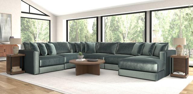 Jackson Furniture Remington 6-Piece Pine L-Shape Sectional and Chaise-1