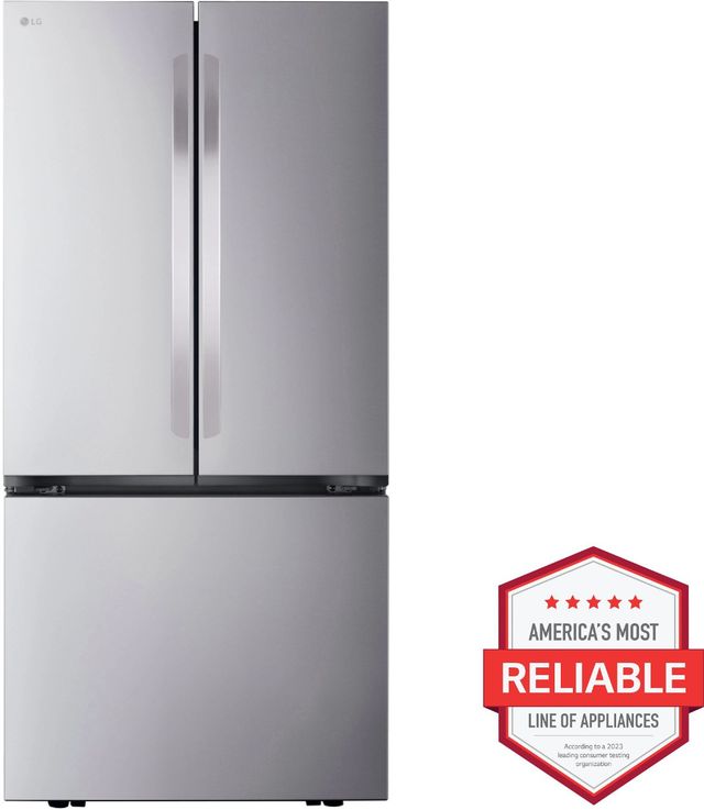 LG 33" 20.8 Cu. Ft. PrintProof™ Stainless Steel Counter Depth MAX™ French Door Refrigerator-2