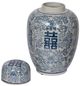 A & B Home Blue Berit Lidded Jar-2