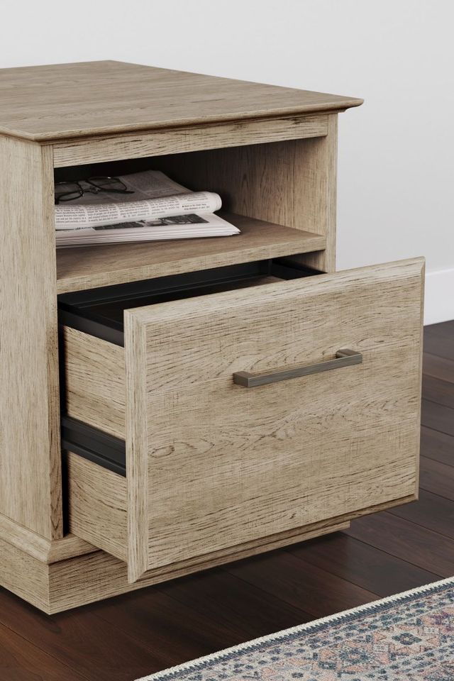 Signature Design by Ashley® Elmferd Natural Light Oak File Cabinet-3