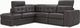 Jaymar Sydney Optima 4 Piece Cassiopee Charcoal Gr. 50 Sectional-0
