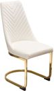 Diamond Sofa® Vogue 2-Piece Cream/Gold Dining Chair Set-0