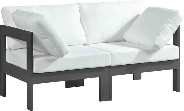 Meridian Furniture Nizuc White Outdoor Patio Modular Sofa-0