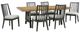 Signature Design by Ashley® Galliden 7-Piece Black/Brown Extension Dining Table Set-0