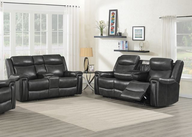 Coaster® Shallowford 2-Piece Hand Rubbed Charcoal Power^2 Reclining Living Room Set-0