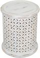 Jofran Inc. Global Archive Decker Antique White Small Drum Table-1