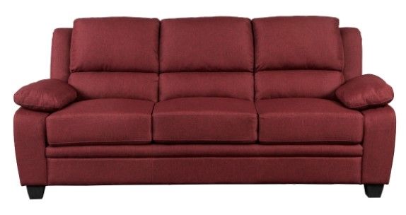 Mazin Furniture Darien Red Sofa-1
