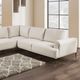 Furniture of America® Gladbach Beige Large L-Sectional -2