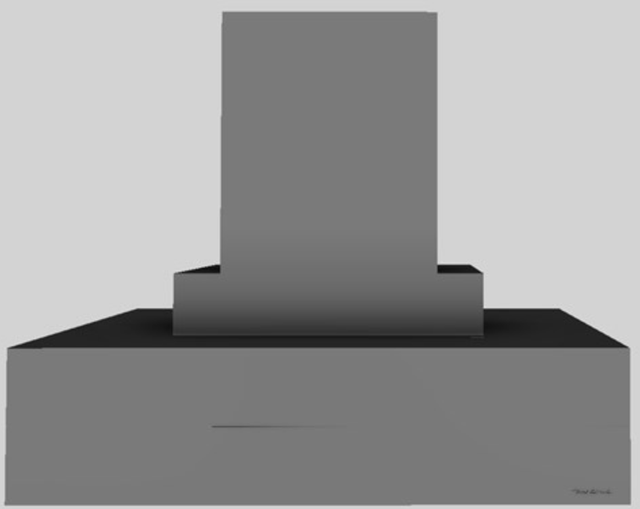Vent-A-Hood® 36" Gunsmoke Contemporary Island Range Hood-0
