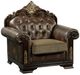 Homelegance® Croydon Brown/Dark Cherry Chair-0