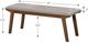Winners Only® Uptown Gray/Medium Walnut Bench-3