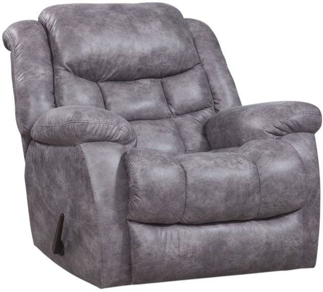 HomeStretch Blockbuster Pewter Manual Rocker Recliner-0