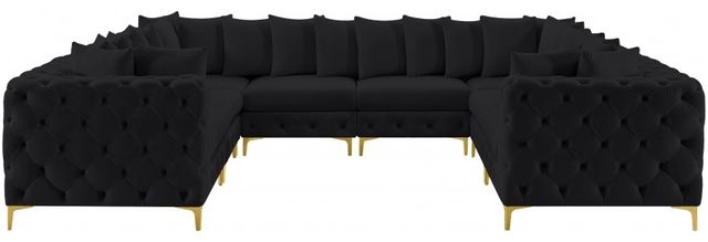 Meridian Furniture Tremblay 8-Piece Black Modular Sectional Set-0