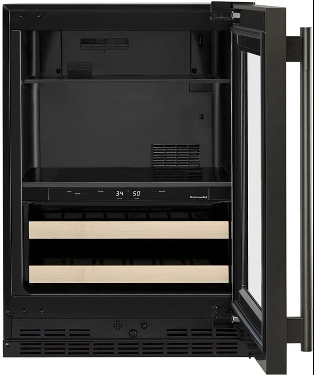 KitchenAid® 24" 4.8 Cu. Ft. Black Ore Undercounter Beverage Center-3