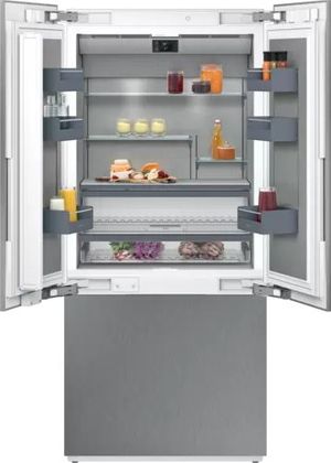 Gaggenau 400 Series 19.4 Cu. Ft. Fully Integrated Counter Depth French Door Refrigerator Front view of the Gaggenau 400 Series 19.4 Cu. Ft. Fully Integrated Counter Depth French Door Refrigerator