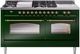 Ilve® Nostalgie II Series 60" Emerald Green Pro Style Dual Fuel Range-0