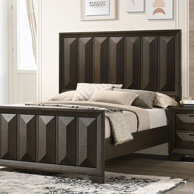 Furniture of America® Hexham 4-Piece Espresso Queen Bedroom Set-1
