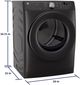 GE® SmartHQ™ 7.8 Cu. Ft. Carbon Graphite Electric Dryer-3