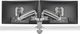 Chief® Kontour™ KX Series Silver Low-Profile Dual Monitor Arm Desk Mount-0