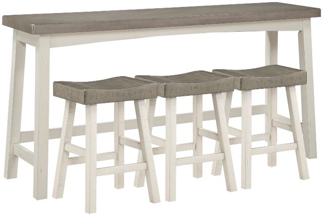 Homelegance® Caspian 4-Piece Gray/White 36" Counter Dining Set-0