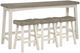 Homelegance® Caspian 4-Piece Gray/White 36" Counter Dining Set-0