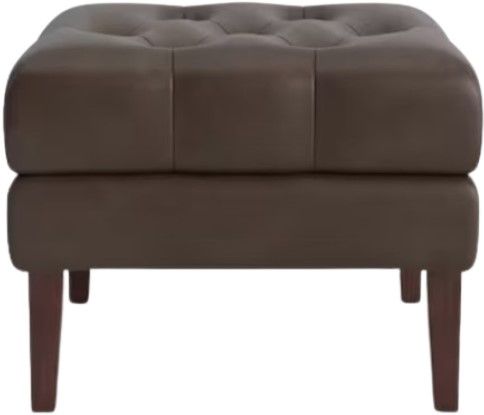 Bassett® Furniture Customizable Danbury Leather Square Ottoman-1