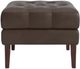Bassett® Furniture Customizable Danbury Leather Square Ottoman-1