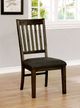 Furniture of America® Scranton 2-Piece Dark Gray/Walnut Dining Side Chair Set-2