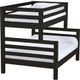 Crate Designs™ Furniture Espresso Twin/Full Tall Ladder End Bunk Bed-0