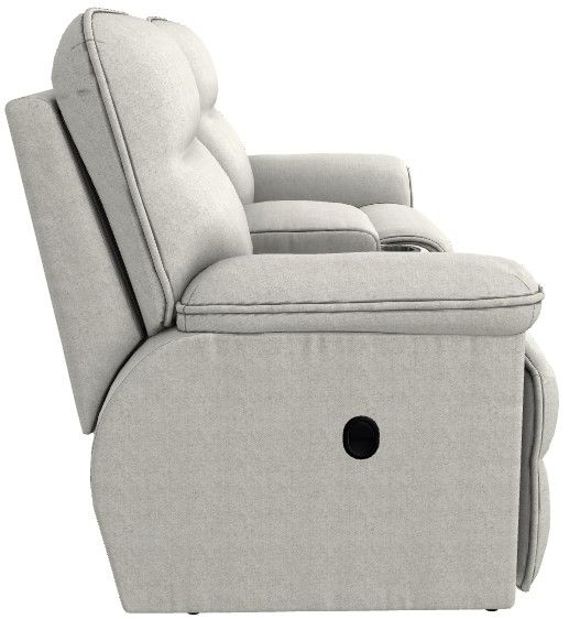 La-Z-Boy® Jay Oatmeal Manual Reclining Loveseat with Console-2