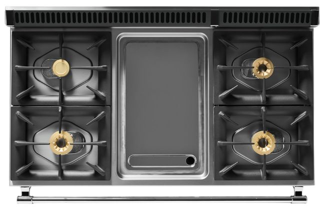 Viking® Tuscany 48" Antique Bronze Pro Style Dual Fuel Range with Griddle-3