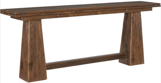 Hooker® Furniture Driftwood Worn Saddle Flip-Top Console Table-2