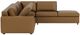 EQ3 Customizable Reva 3-Piece Leather Right-Arm Facing Sofa Sectional and Backless Chaise with Standard Arm-2