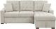 Homelegance® Waitsfield 2-Piece Beige Right Arm Facing Sectional with Pull-out Bed and Hidden Storage-2