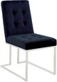 Coaster® Cisco 2-Piece Ink Blue/Chrome Side Chairs-0