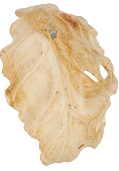 Deco Marche Light Brown Leaf Decor Tray-2