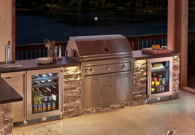 Perlick® Marine Signature Series Stainless Steel 24" Glass Door Refrigerator-1