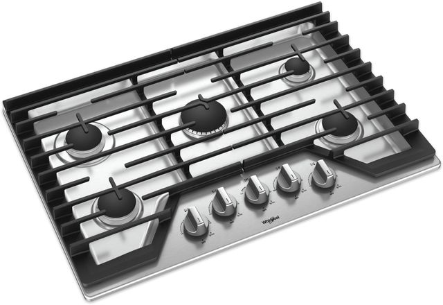 Whirlpool® 30" Stainless Steel Gas Cooktop-3