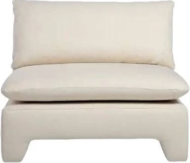 Moe's Home Collection Estelle Cream Lounge Chair-1