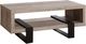 Coaster® Dinard Grey Driftwood Coffee Table With Black Metal Frame -0