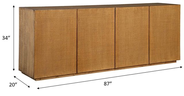 Nest Home Collections Sylvie Natural Long Cabinet-2