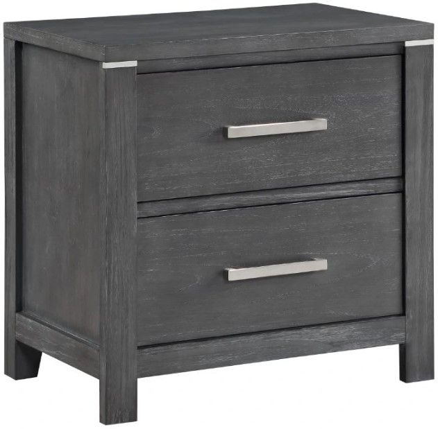 New Classic® Home Furnishings Odessa Charcoal Nightstand-0