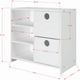 Donco Kids Circles White 2 Drawer Chest with Shelf-1