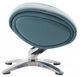 BarcaLounger© Adler Capri Blue Pedestal Recliner and Ottoman-4