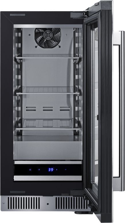 Summit® 15" 1.9 Cu. Ft. Stainless Steel Built-In Beverage Center-2